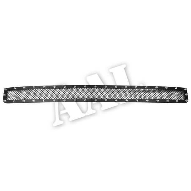 APS Compatible with 2012-2015 Tacoma Main Upper Stainless Steel Black Laser Cut Mesh with Stud Rivets /& LED Grille Insert TL6971L